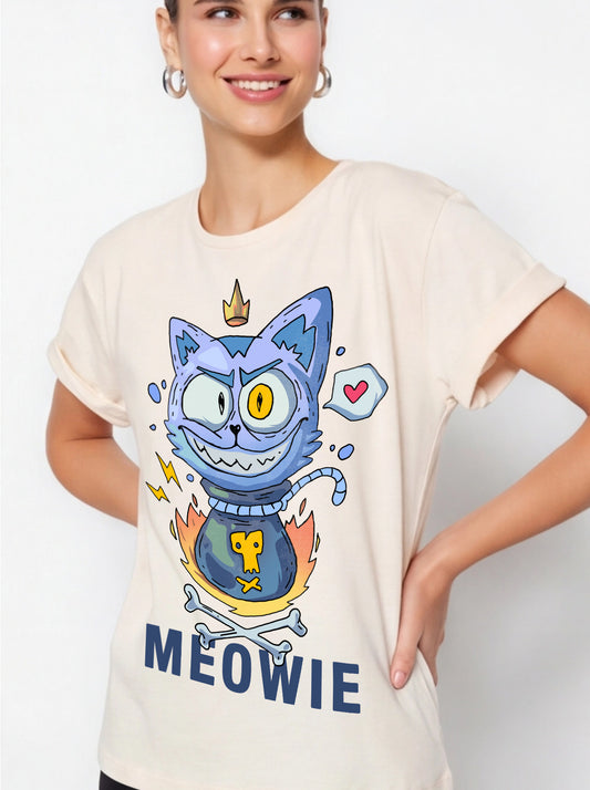 Meowie Crazy Cat Tee