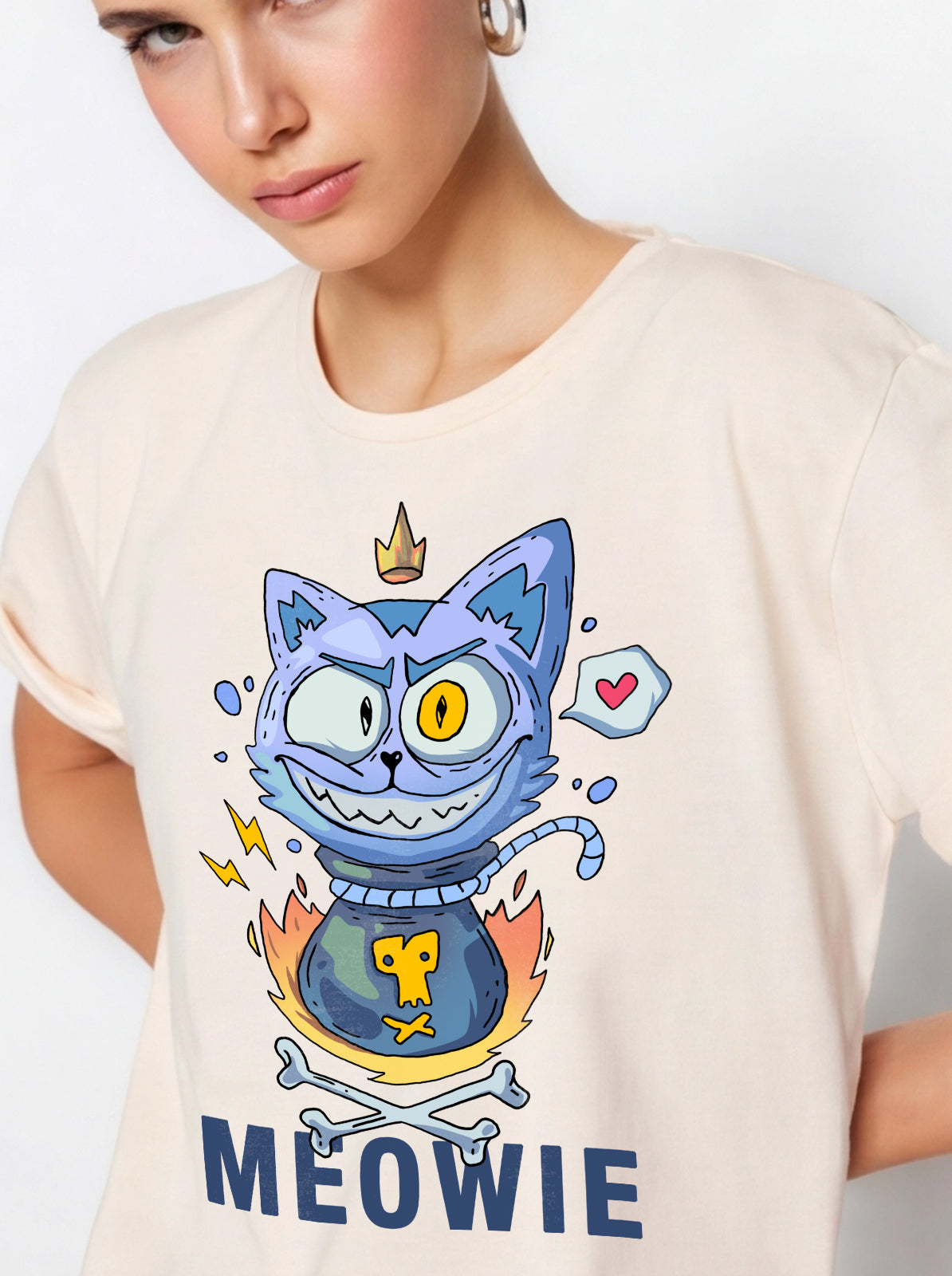 Meowie Crazy Cat Tee