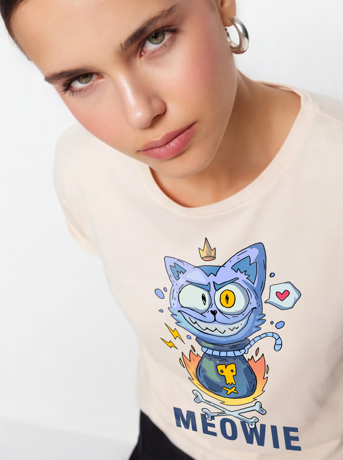 Meowie Crazy Cat Tee