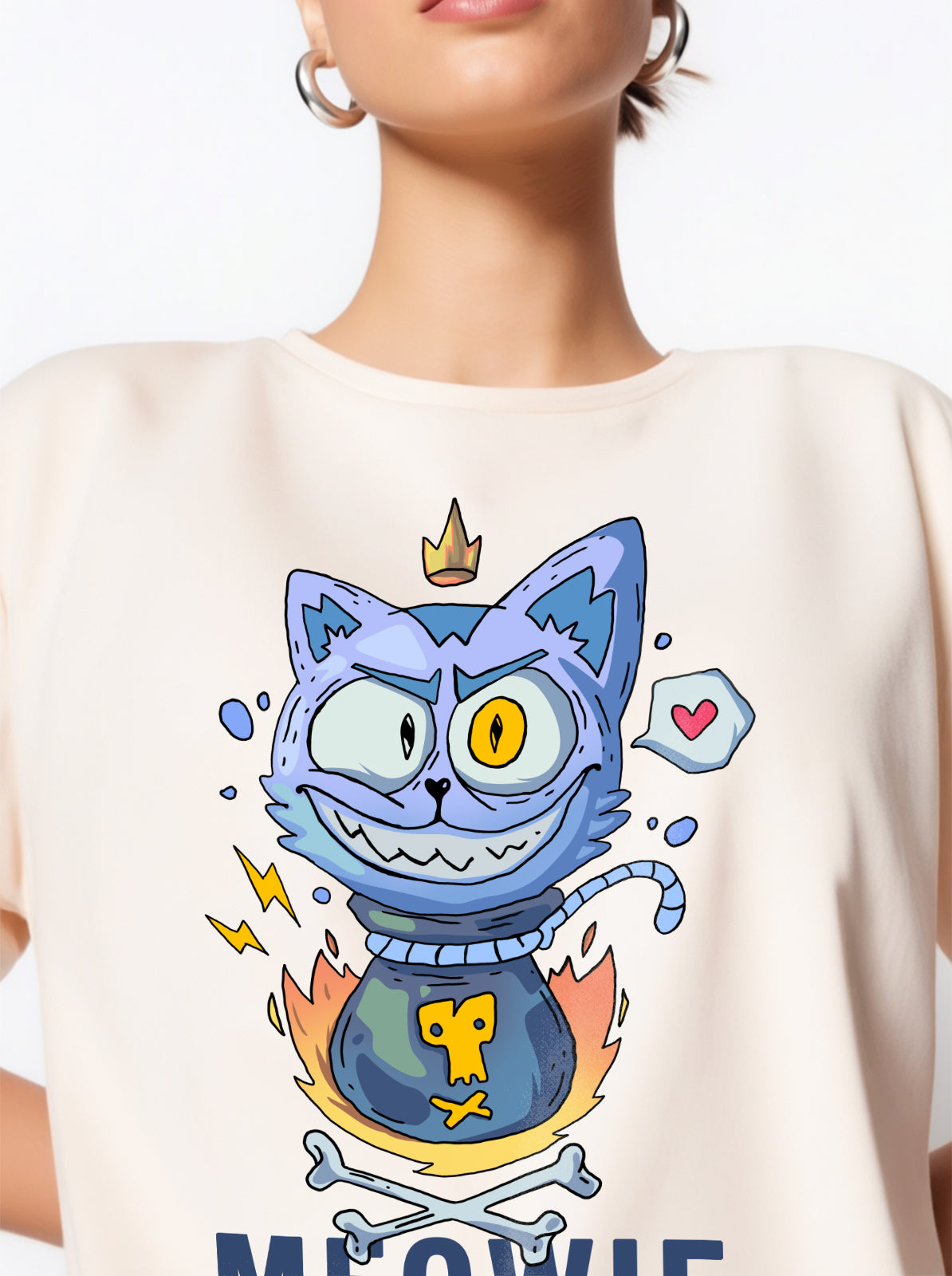 Meowie Crazy Cat Tee